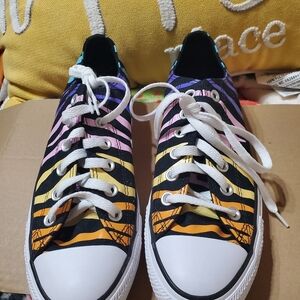 Concerve All Star Sneakers Zebra or Animal Stripe Size 9 NWOT